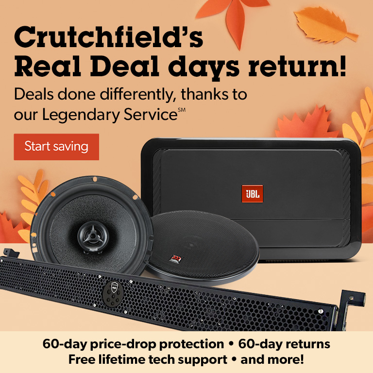 Crutchfield's Real Deal days return! Crutchfield