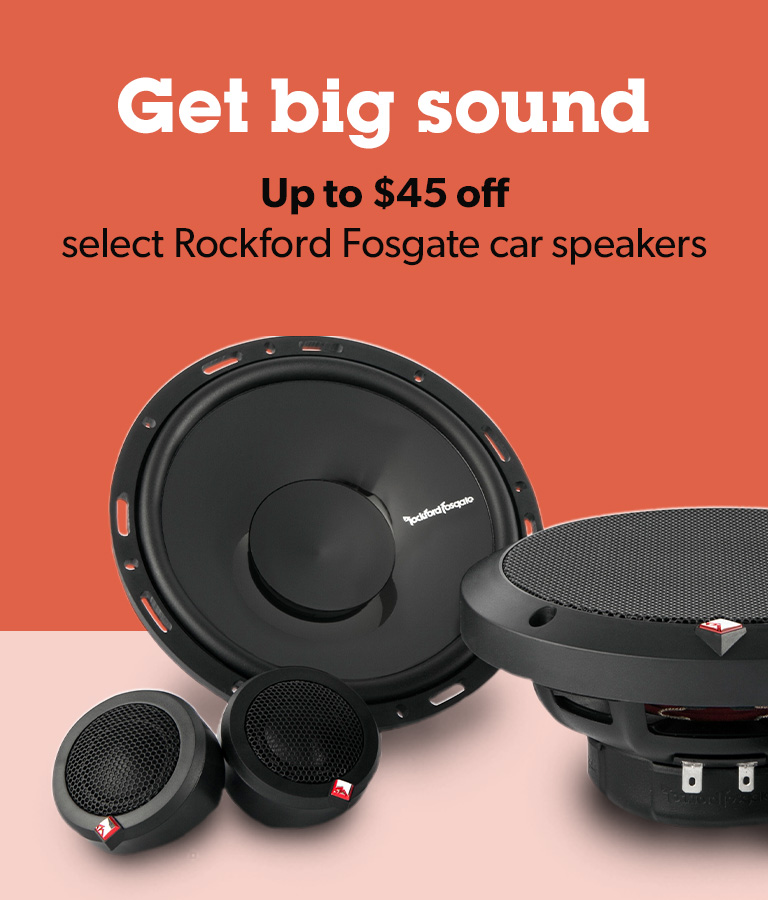 Save on Rockford Fosgate car speakers Crutchfield