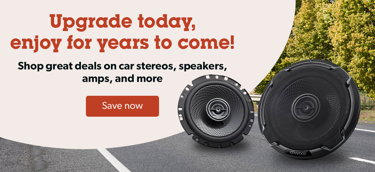 Upgrade today, enjoy for years to come! Shop great deals on car stereos, speakers, amps, and more.