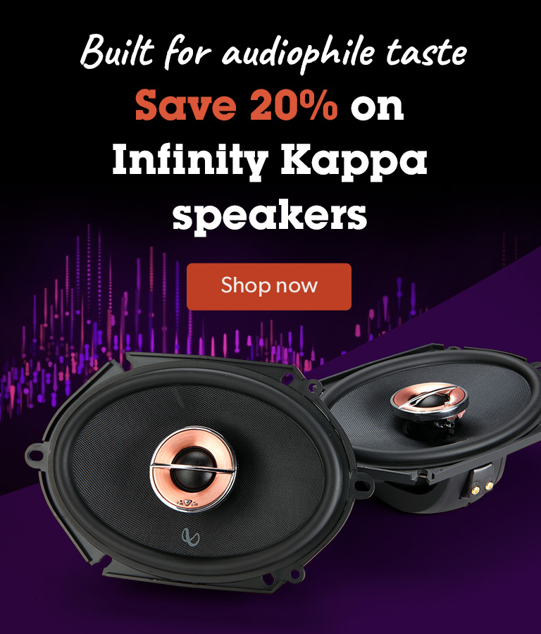 Built for audiophile taste. Save 20% on Infinity Kappa speakers. Shop now.